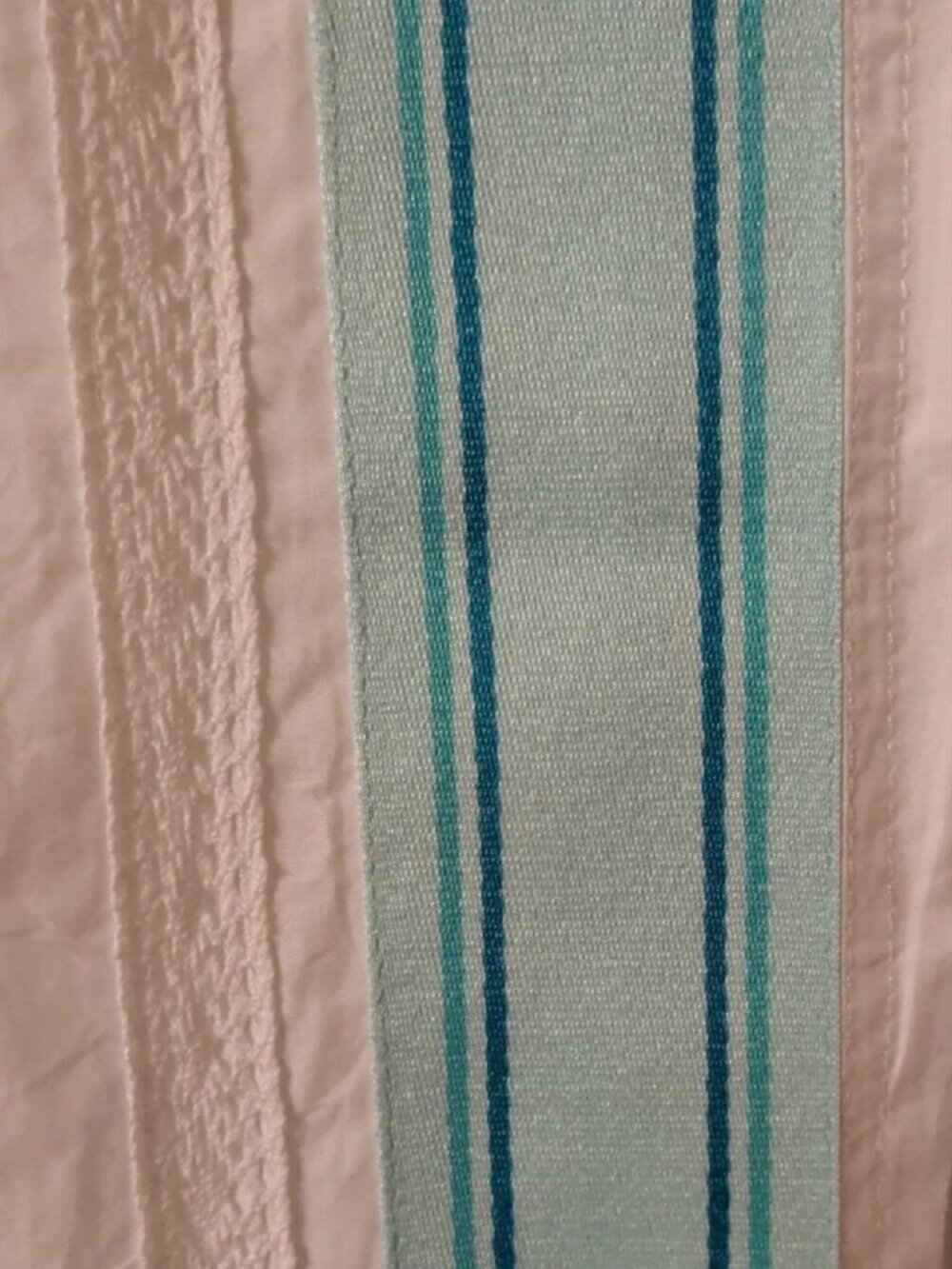 Free People Team Spirit Wide-Leg Track Pants Teal Lace Stripes Size XS NWT - Picture 8 of 8